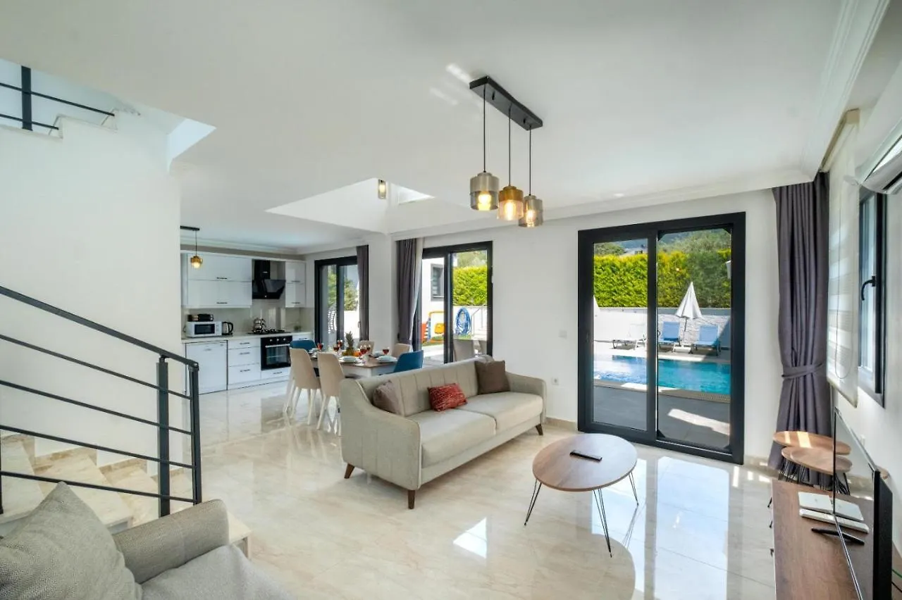 Modern Chic 4-Bedroom Villa With Private Pool And Garden In Central Hisaronu Fethiye